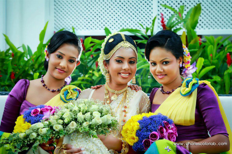 sri lankan wedding sarees